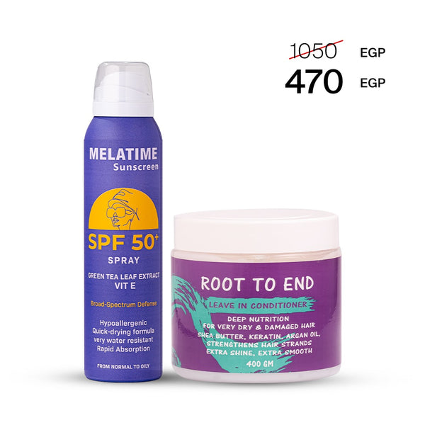 Sun-Hydra Duo (Sunscreen Spray + Leave-In Conditioner)