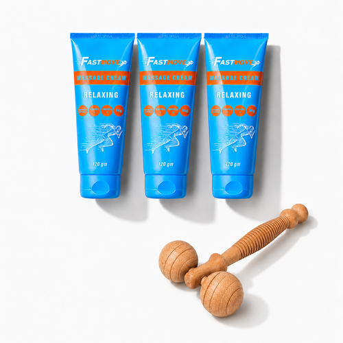 Fastmove – Cream Trio Comfort Bundle – 3 × Massage Cream
