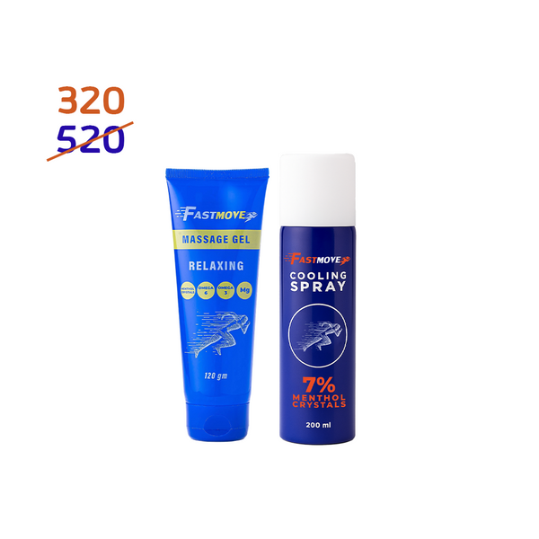 Fastmove cooling spray + fastmove gel 120gm