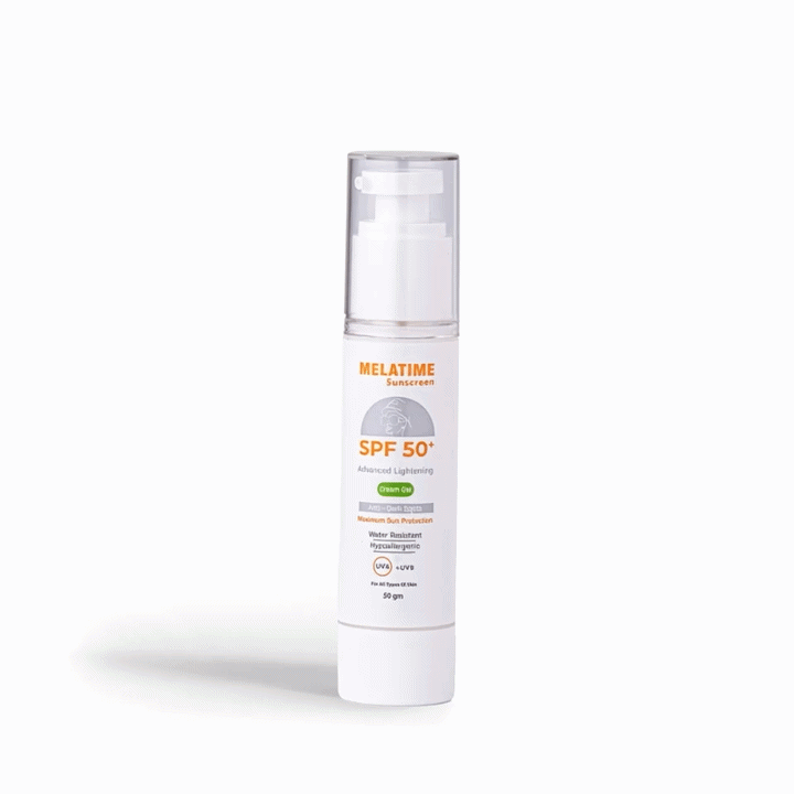 Melatime sunscreen SPF 50+ (Advanced Lightening formula )