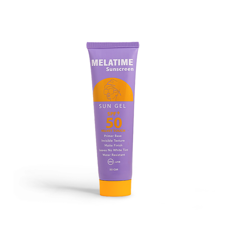 MELATIME SUN SCREEN SPF(50+)SUN GEL 50 GM