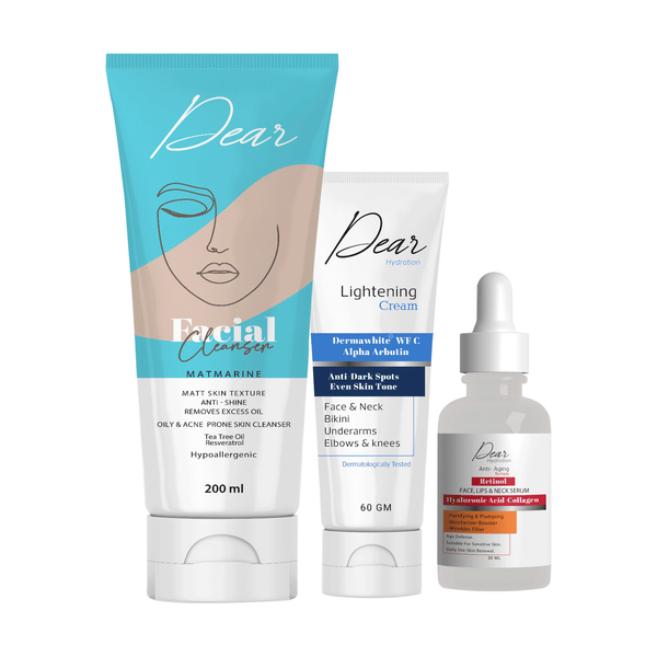 DEAR Lightening Routine: Cream, Cleanser & Serum