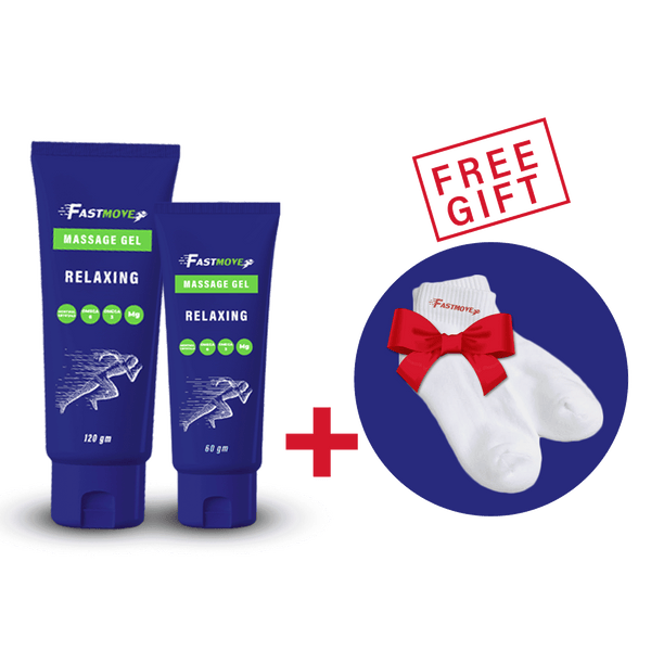 Fastmove Massage Gel Bundle ( 2 Bottles + Free Socks )