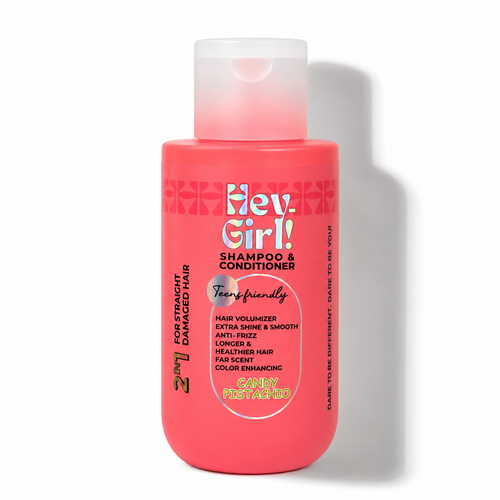 Hey Girl – Candy Pistachio 2-in-1 Shampoo & Conditioner for Straight Damaged Hair – 300ml