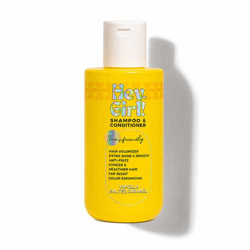 Hey Girl – Vanilla Salted Caramel 2-in-1 Shampoo & Conditioner for Curly Damaged Hair – 300ml
